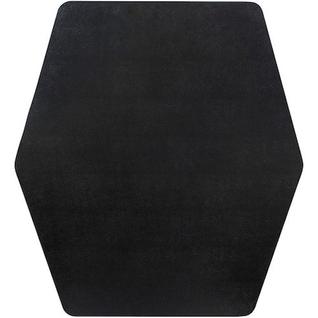 Es Robbins Chair Mat, 42inWx46inL, Black ESR121562